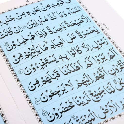 SURAH YASEEN REF NO. 14 ART PAPER 2 COL. GREEN ONLY ARABIC PB BIG SIZE - Image 2