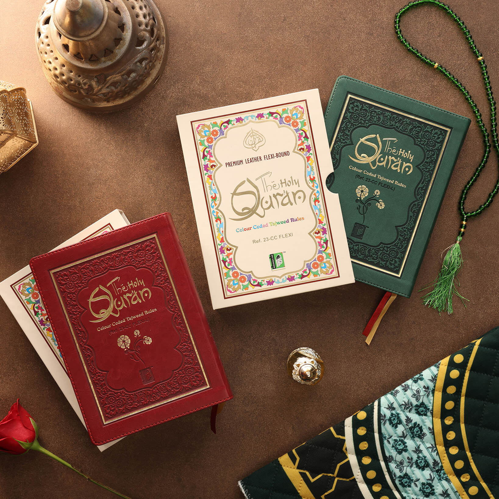 HOLY QURAN NO. 23 CC FLEXI LEATHER WITH SLIP CASE