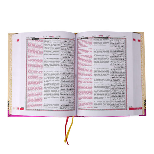 HOLY QURAN ARABIC,ARABIC ROMAN & URDU ROMAN [ PINK ] - Image 4
