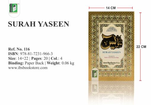 SURAH YASEEN  (ARABIC & ENGLISH, MULTI -SIZES) PB - Image 15